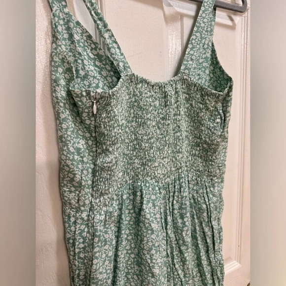 Faithfull the Brand River Seafoam Floral Print Culotte Jumpsuit Cottage Sz XS 2 - Picture 3 of 14